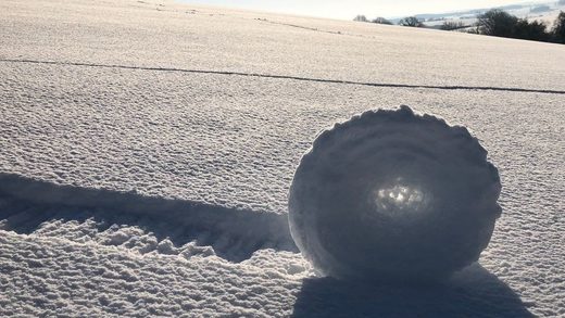Click to enlarge Snow roller in Wiltshire