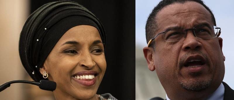 Click to enlarge Ilhan Omar Keith Ellison
