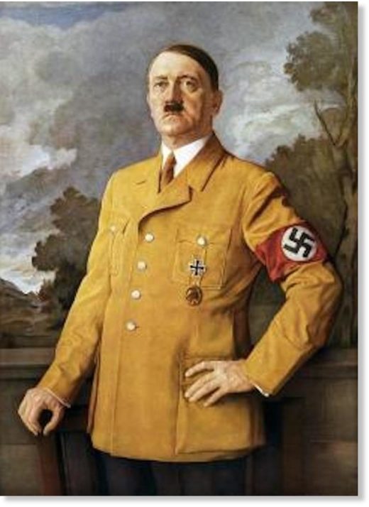 Click to enlarge Hitler portrait