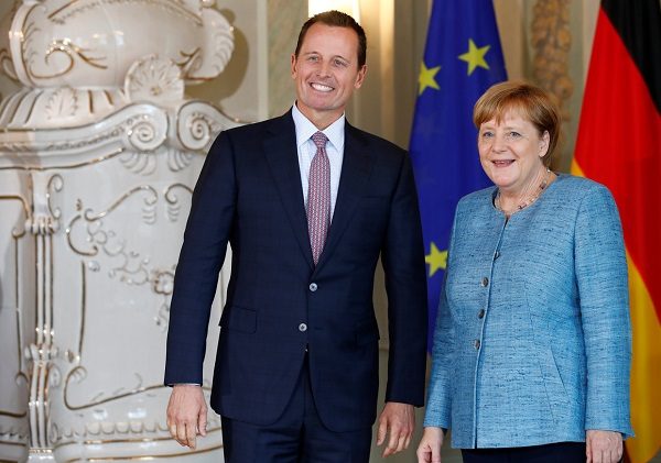Click to enlarge Richard Grenell with Angela Merkel