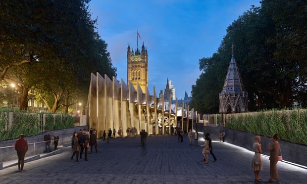 Click to enlarge planned holocaust memorial London