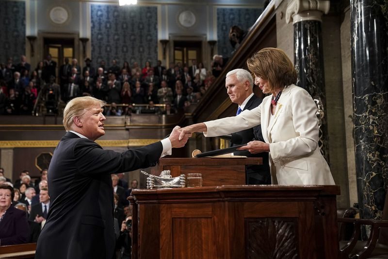 trump pelosi pence sotu