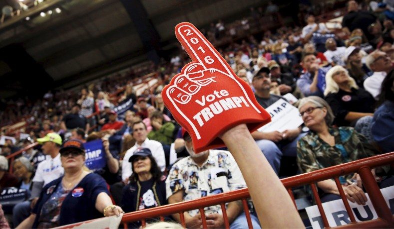 trump supporter rally