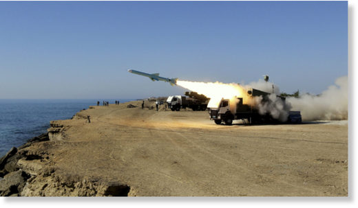 Click to enlarge A Ghader test missile