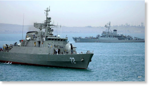 Click to enlarge Iranian warship Alborz