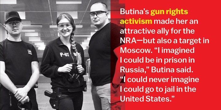 Maria Butina NRA gun rights activism