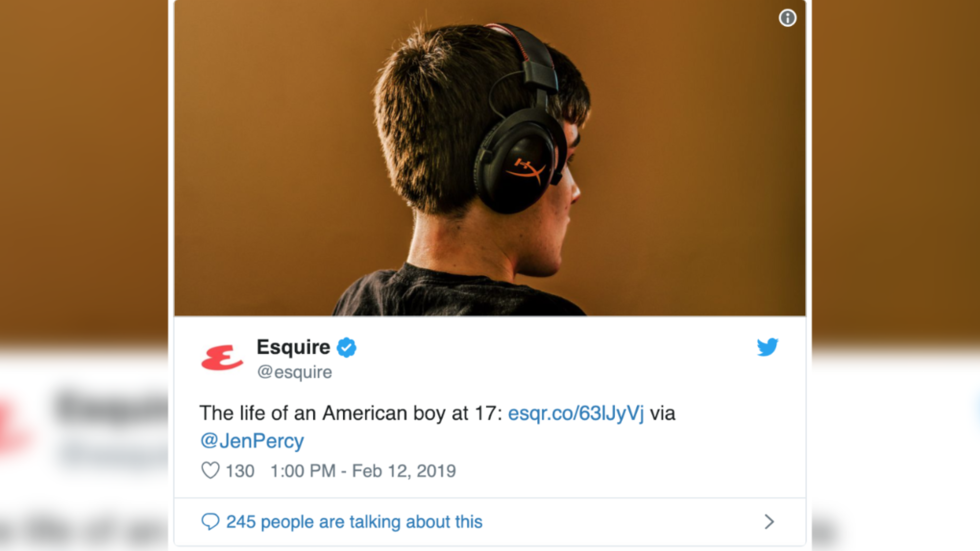 Esquire tweet