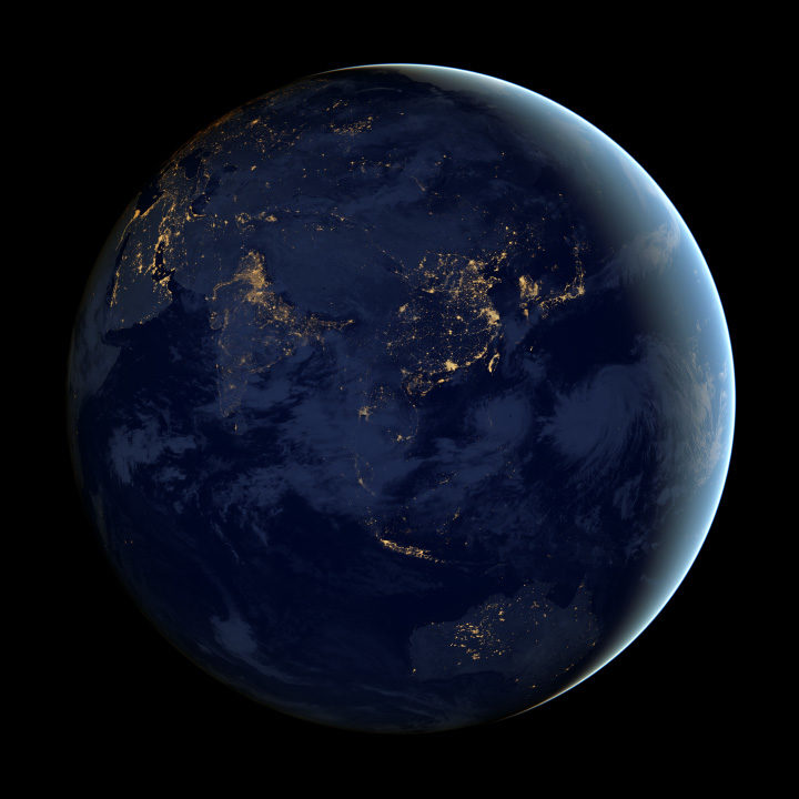 Click to enlarge australia from space
