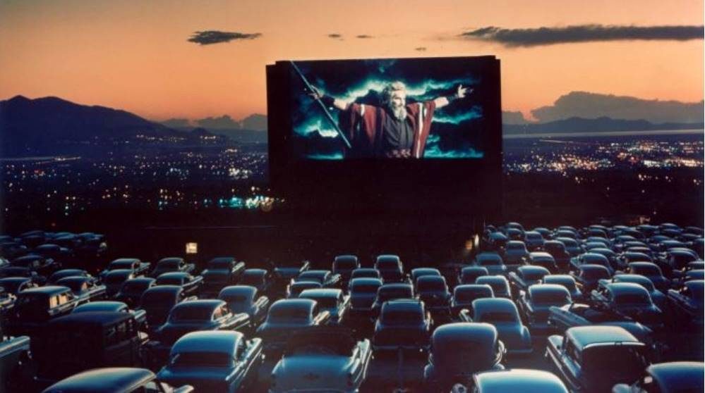 Ten commandments movie film drive-in