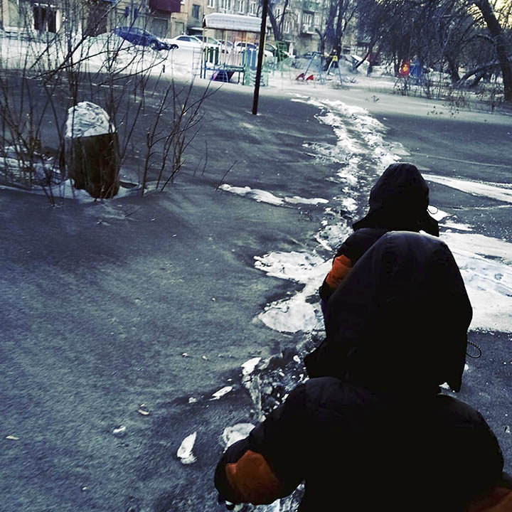 black snow