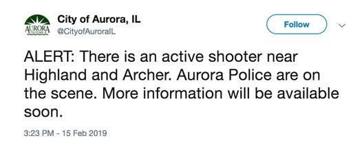 active shooter tweet