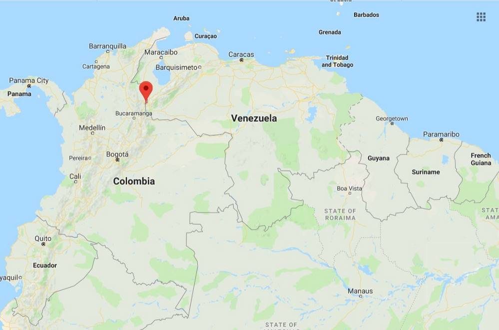 venezuela columbia map