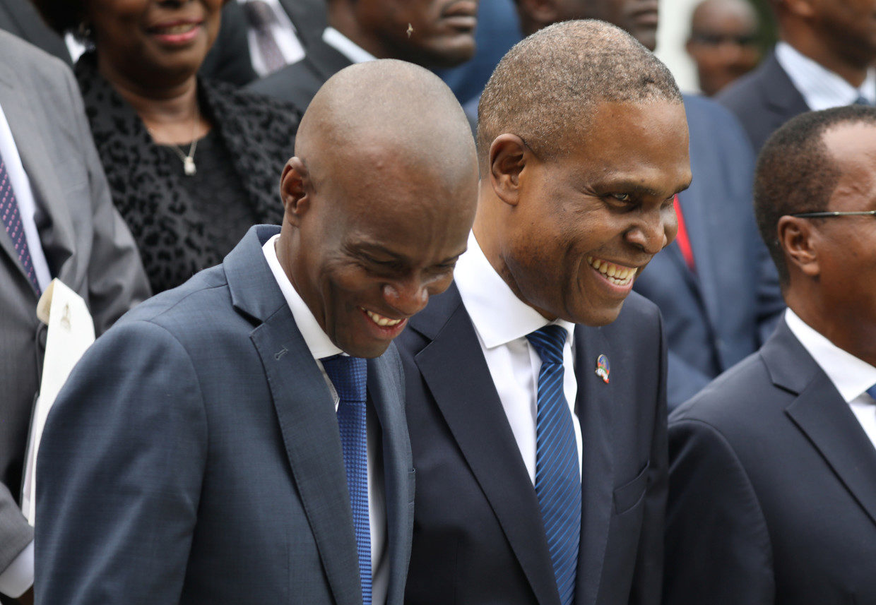 Click to enlarge Haitiain PM Ceant, Haitian President Moise