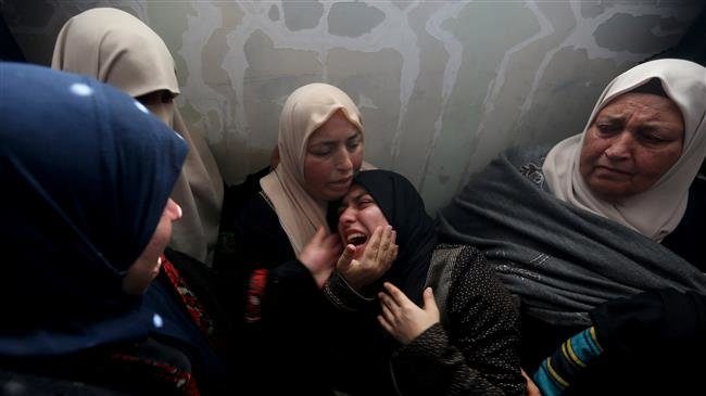 Palestinian mourners