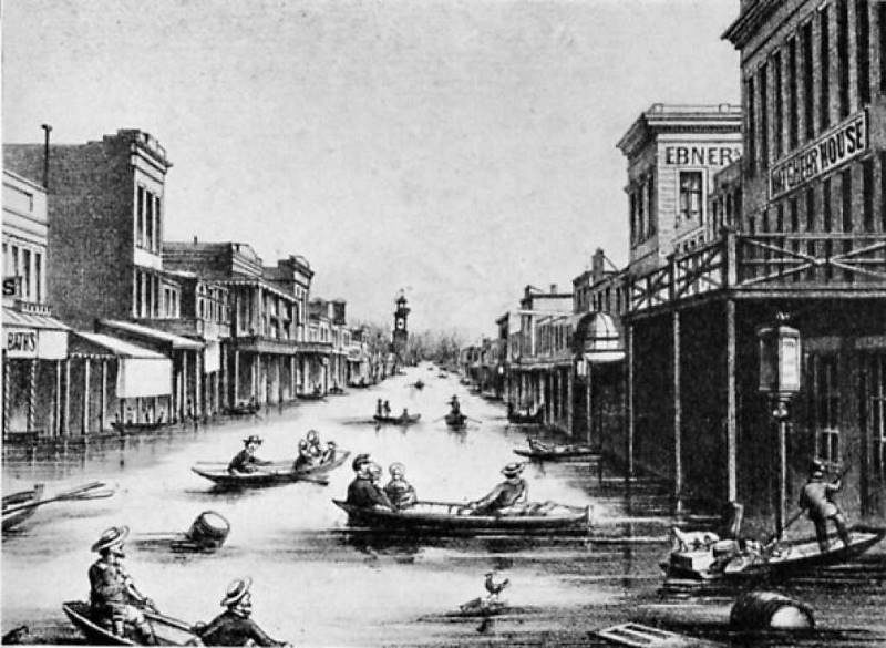 Click to enlarge flood San Francisco 1862