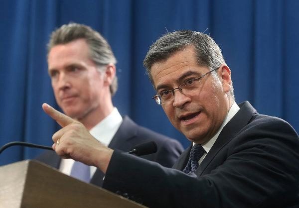 Click to enlarge Attorney General Xavier Becerra