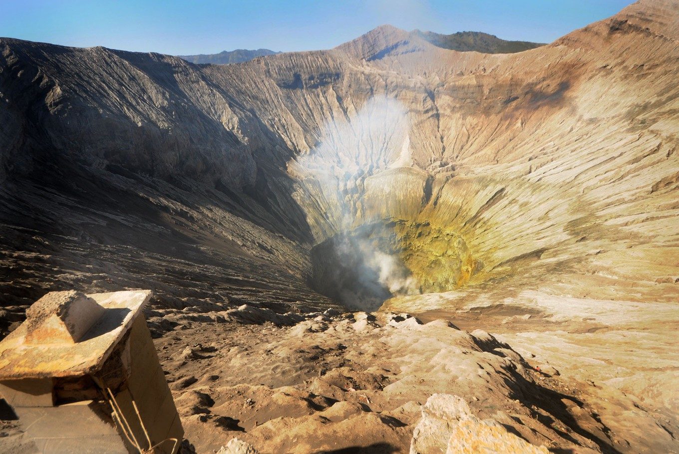 The crater of Mount Bromo has a diameter of