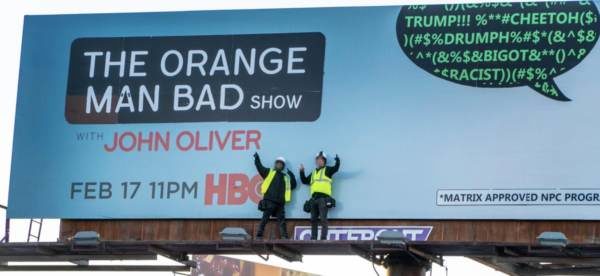 Click to enlarge orange man bad show