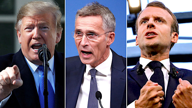 Trump/Stoltenberg/Macron