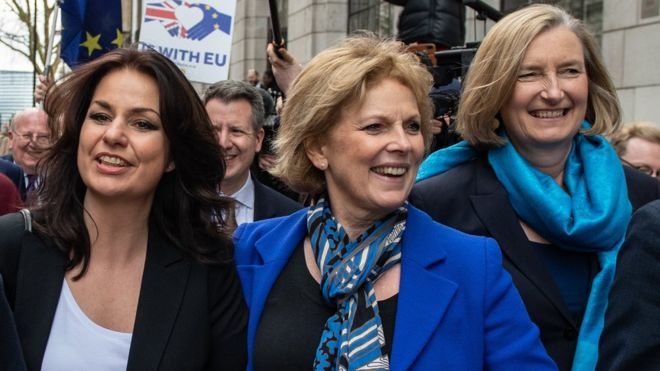 Heidi Allen, Anna Soubry and Sarah Wollaston