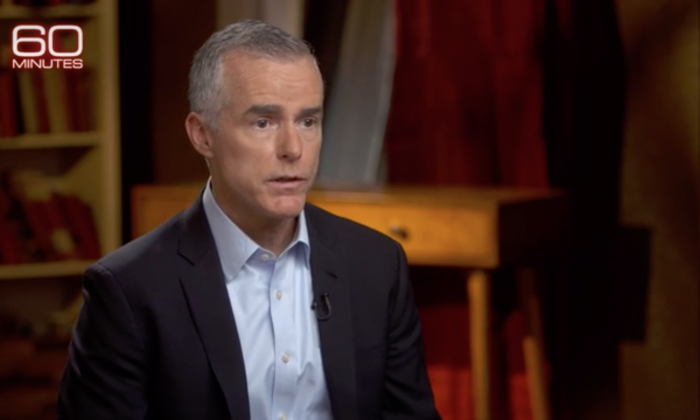 Click to enlarge McCabe 60 minutes interview