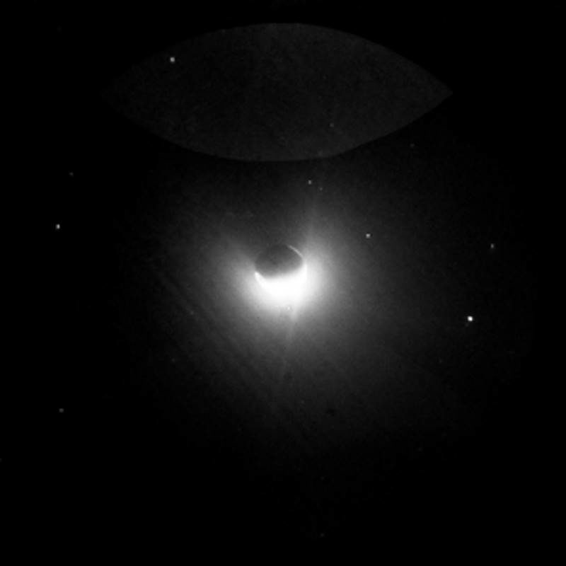 Click to enlarge geocorona from moon