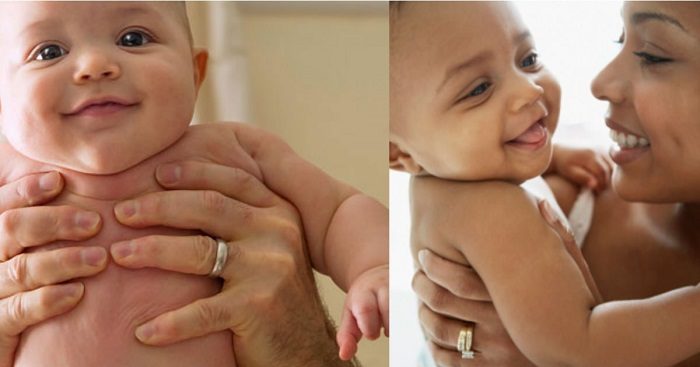Cuddling, holding babies