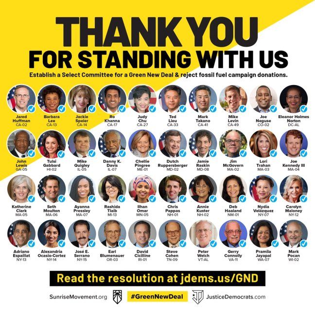 Click to enlarge justice democrats candidates green new deal ocasio cortez