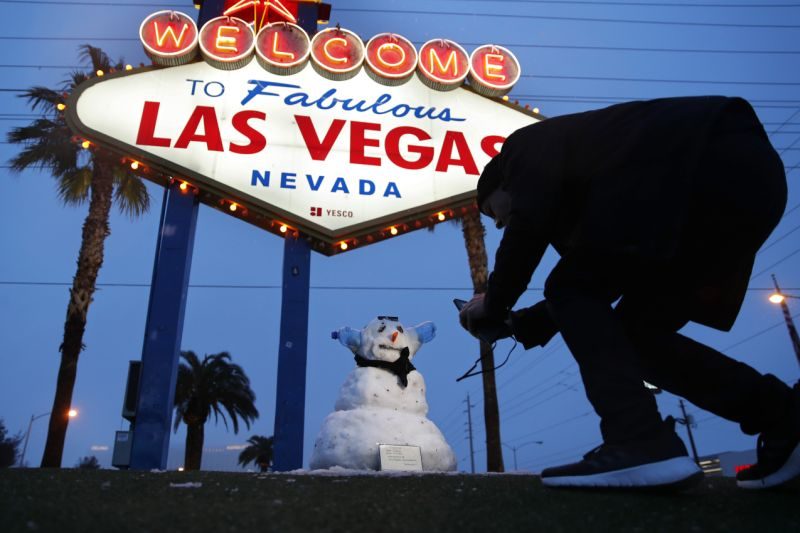 Click to enlarge Las Vegas snow