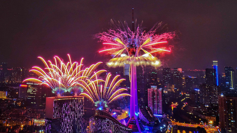 Chengdu, China Fireworks