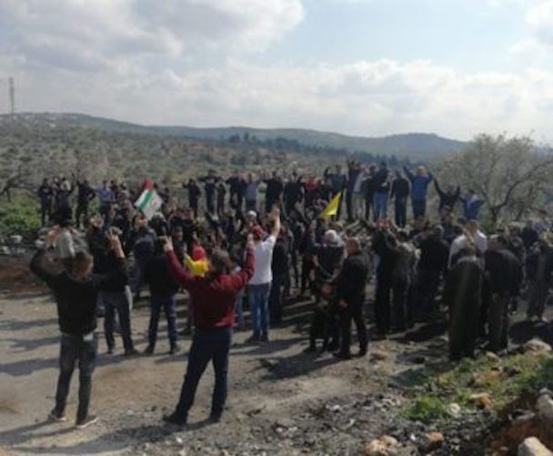 Click to enlarge Kufur Qaddoum protests West Bank Feb 22 2019
