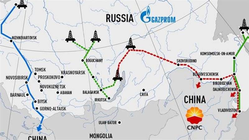 power of siberia pipeline russia