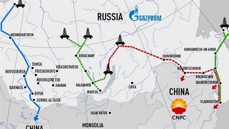 Click to enlarge power of siberia pipeline russia