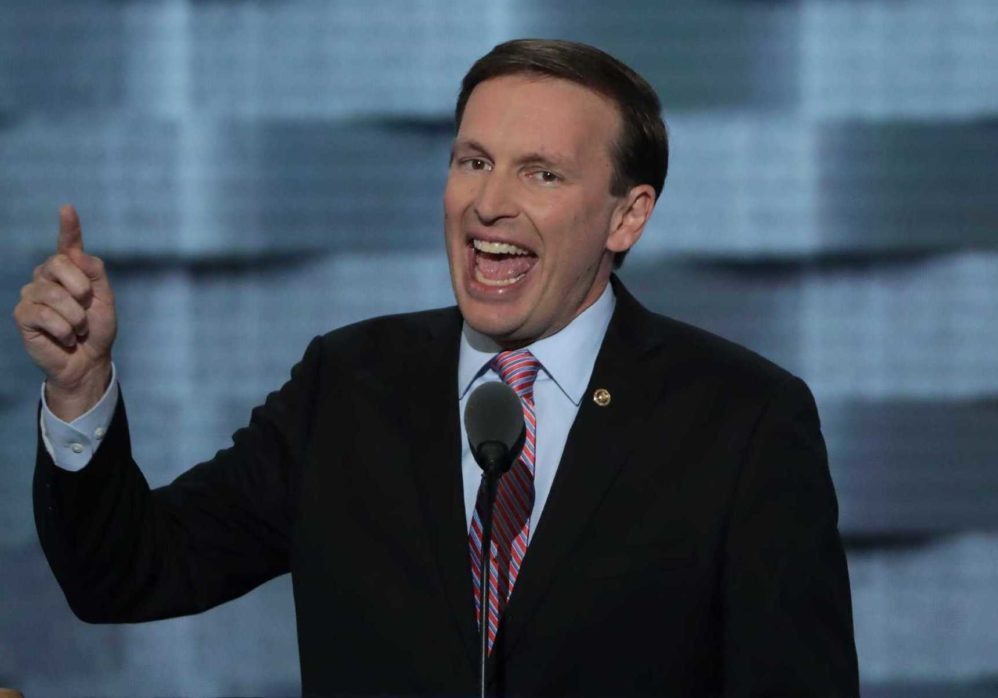 Click to enlarge chris murphy, democrats oppose trumps emergency declaration wall