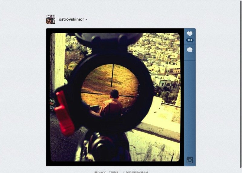 Mor Ostrovski Israel soldier instagram