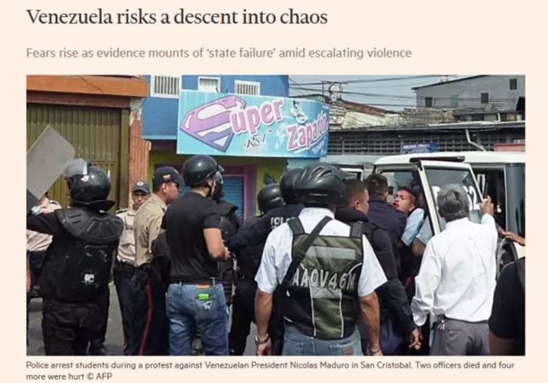 Click to enlarge financial time venezuala failed state