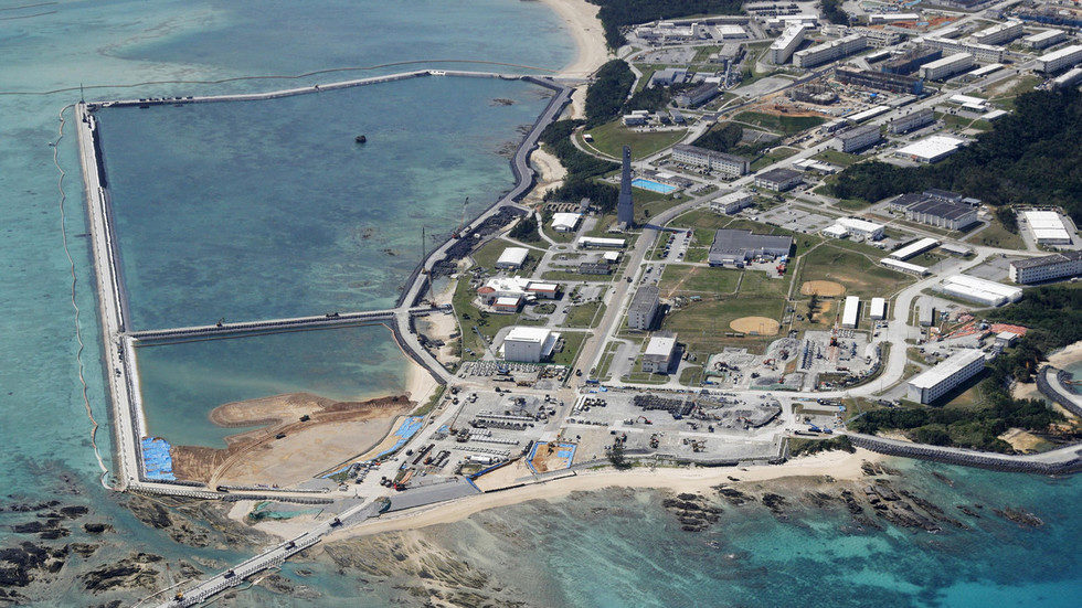 The relocation site for US Marine Corps Air Station Futenma
