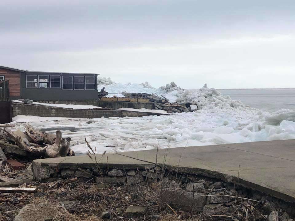 Click to enlarge Ice tsunami great lakes