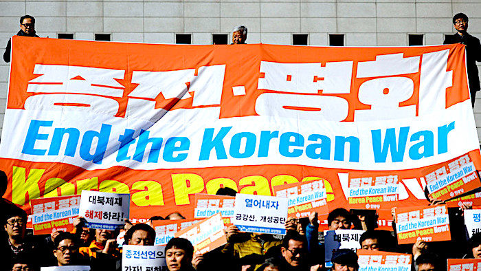 Korean War banner