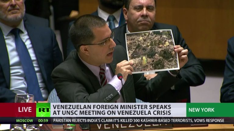 Click to enlarge Venezuela’s Foreign Minister Jorge Arreaza