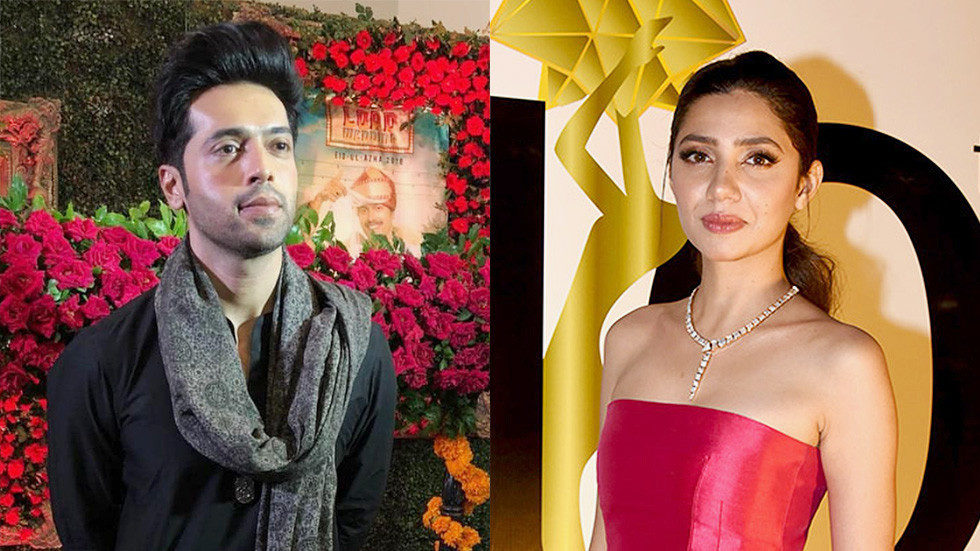 Click to enlarge Fahad Mustafa; (R) Mahira Khan