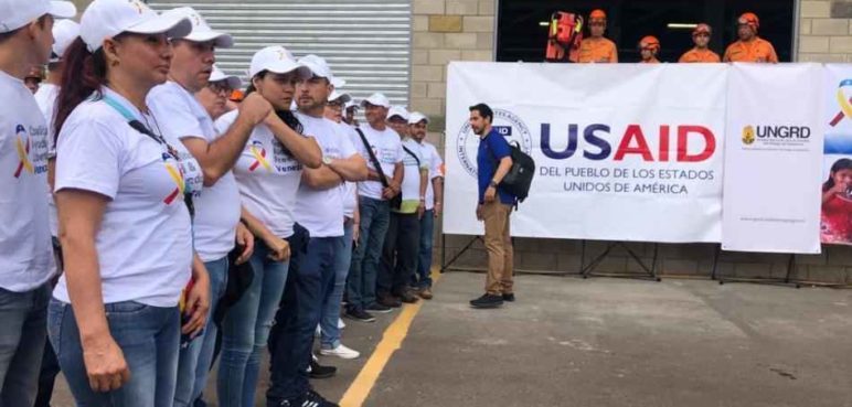 Click to enlarge USAID supporters