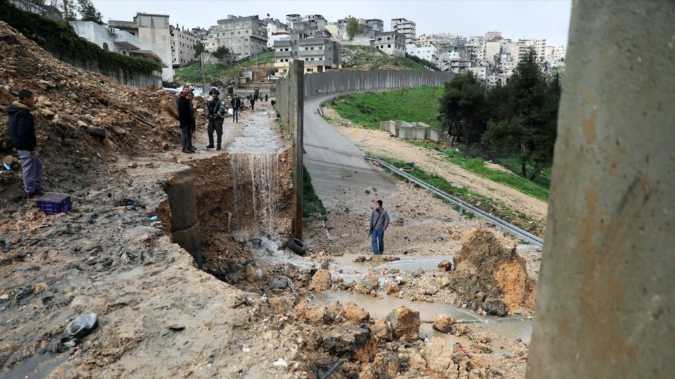 west bank wall collapse