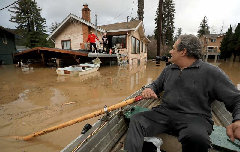 Click to enlarge Guerneville flooding