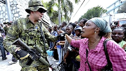 Why is the Canadian military in Haiti?