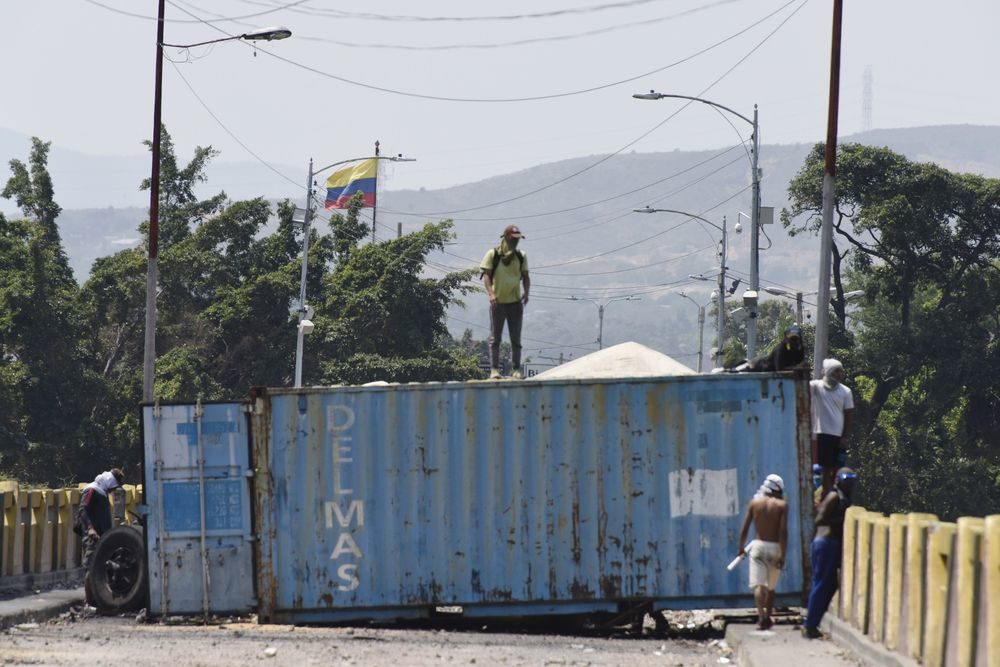pro-opposition demonstrator Venezuela