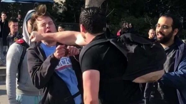 Click to enlarge Men fighting