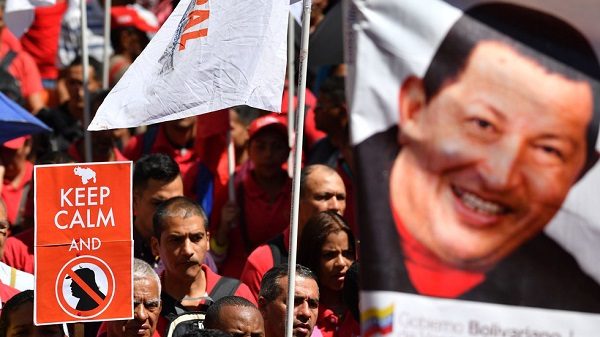 Click to enlarge Supporters of Venezuelan President Nicolas Maduro