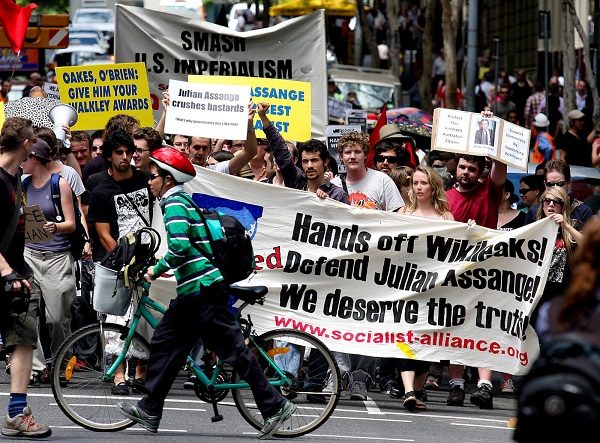 Click to enlarge Assange