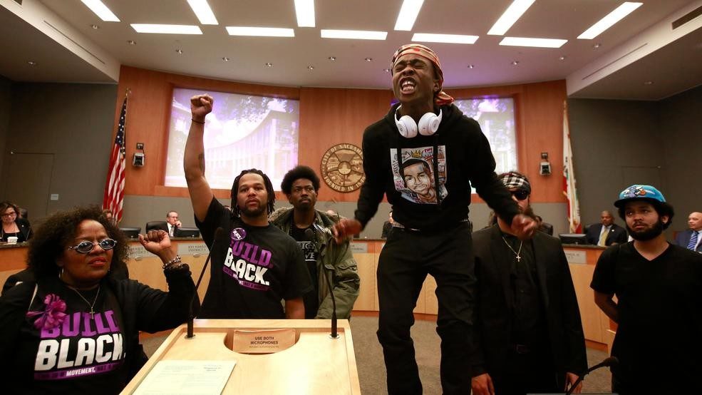 Click to enlarge Stephon Clark protest